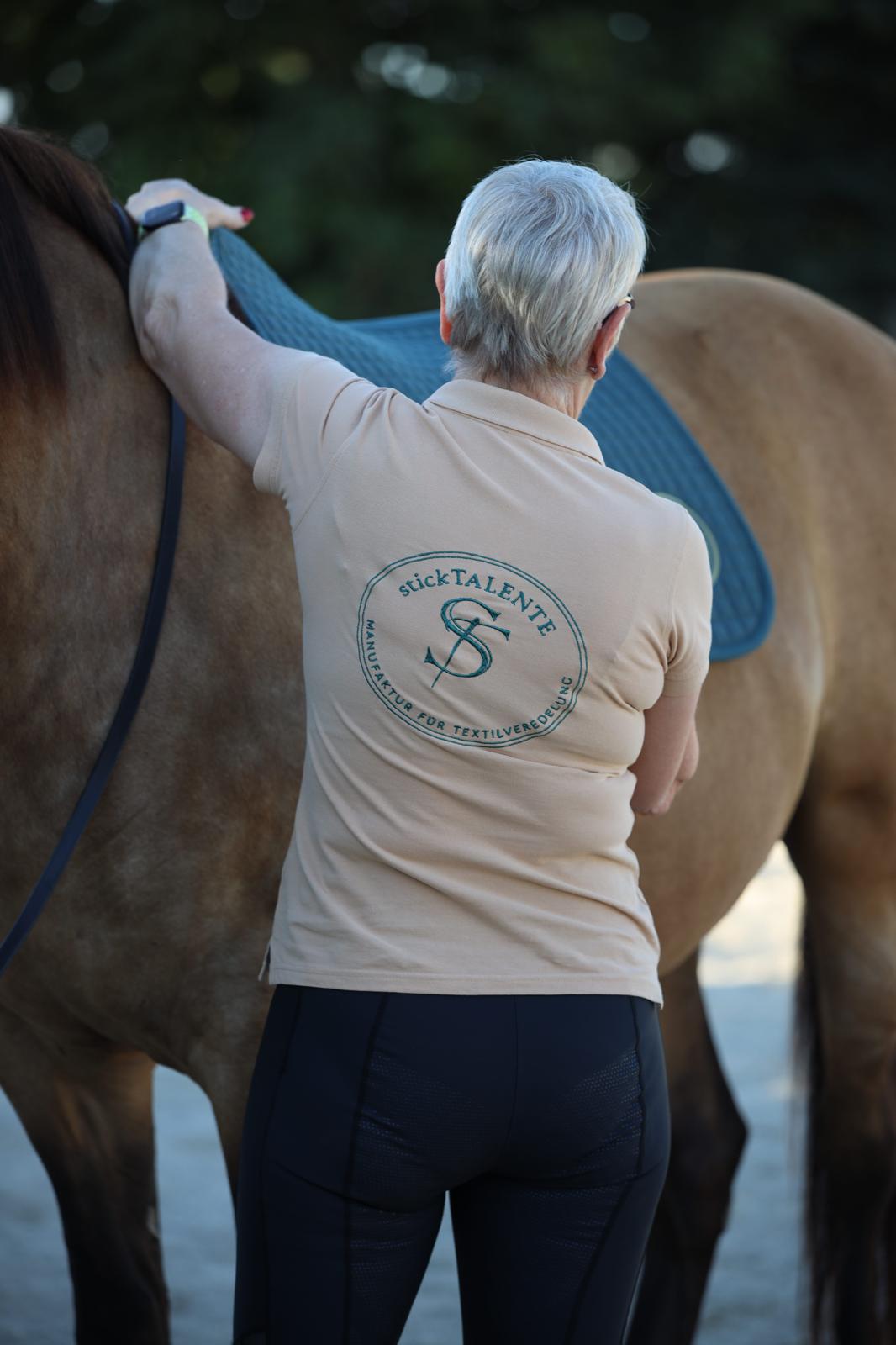 Poloshirt mit besticktem stickTALENTE-Logo